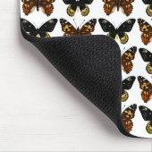 Tapis De Souris Papillons en noir et marron (Coin)