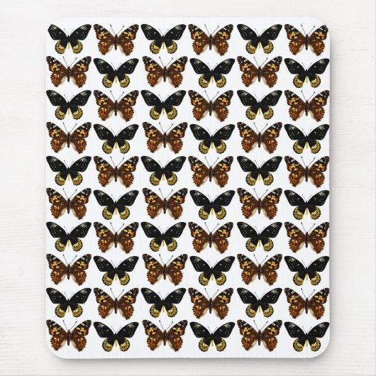 Tapis De Souris Papillons en noir et marron (Devant)