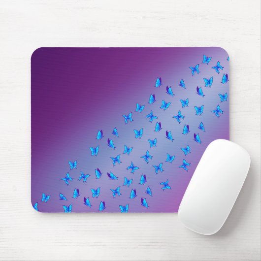 Tapis De Souris Papillons enchantés Mat de souris violet (Avec souris)