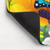 Tapis De Souris Papillons et marguerites (Coin)