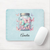 Tapis De Souris Papillons Fantaisistes dans un Pot (Avec souris)