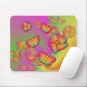 Tapis De Souris Papillons & Fleurs (Avec souris)