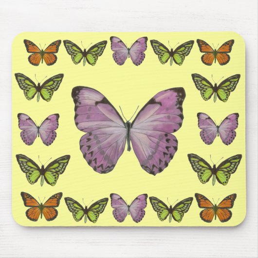 Tapis De Souris Papillons Mousepad (Devant)