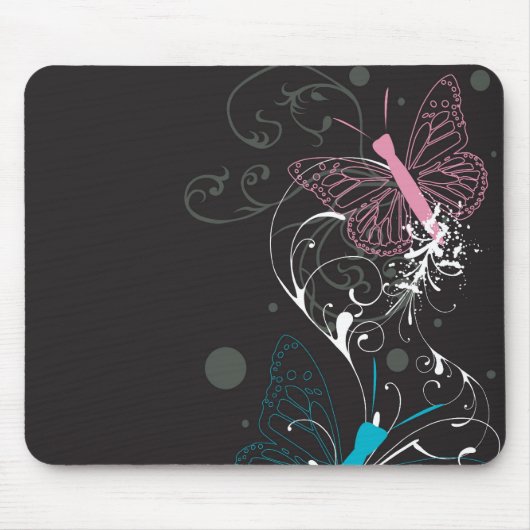Tapis De Souris Papillons Mousepad (Devant)