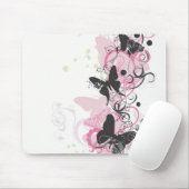 Tapis De Souris Papillons Mousepad (Avec souris)