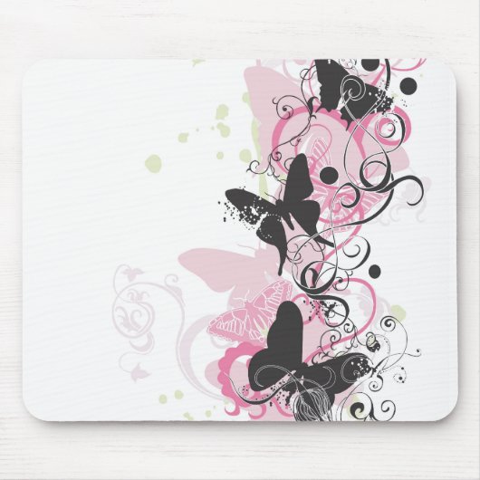 Tapis De Souris Papillons Mousepad (Devant)
