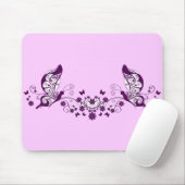 Tapis De Souris Papillons pourpres (Avec souris)