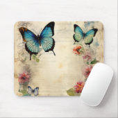 Tapis De Souris "Papillons rustiques" (Avec souris)