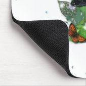 Tapis De Souris Papillons sur Feuille (Coin)