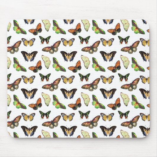 Tapis De Souris Papillons Vintage (Devant)
