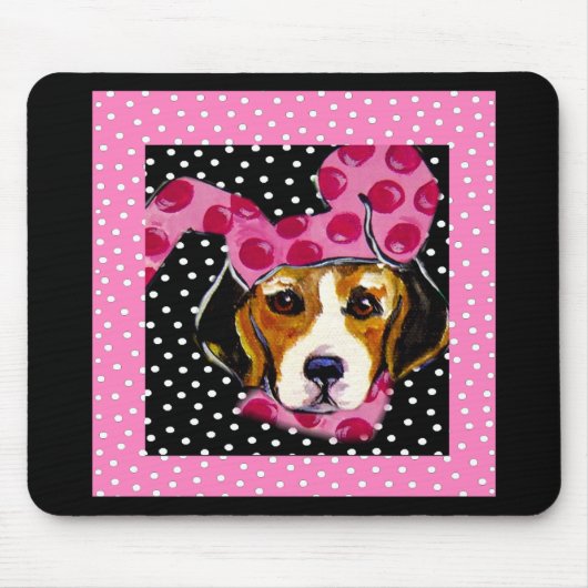 Tapis De Souris Pâques Beagle (Devant)