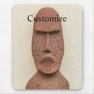 Tapis De Souris Pâques Île Moai Head Thunder Cove