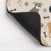 Tapis De Souris Paquet de souris Pitbulles et os (Coin)