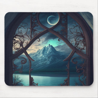 Tapis De Souris Par la fenêtre Lune