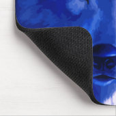 Tapis De Souris Par la lumière du loup bleu Mousepad de lune (Coin)