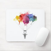 Tapis De Souris Parachutiste, parachute. Sport de parachutisme. (Avec souris)