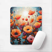 Tapis De Souris Paradis doré de la coquelicot (Avec souris)