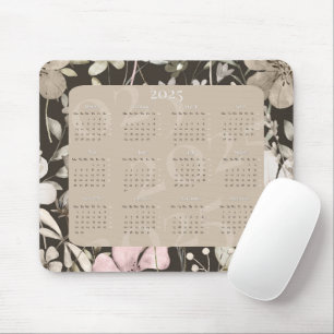 Tapis De Souris Paradis floral calendrier 2025 ou placez votre pho