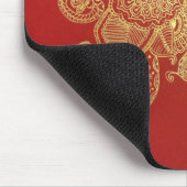 Tapis De Souris Paradis rouge de henné (Coin)