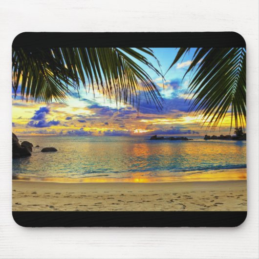 Tapis De Souris "Paradise Beach" Écran large Mousepad (Devant)