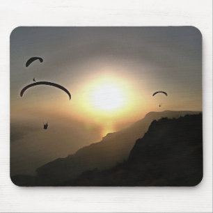 Tapis De Souris Paragliders Flying Wanderlust Extreme Sports Art