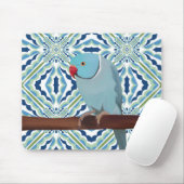 Tapis De Souris Parakeet Blue Indian Ringneck (Avec souris)