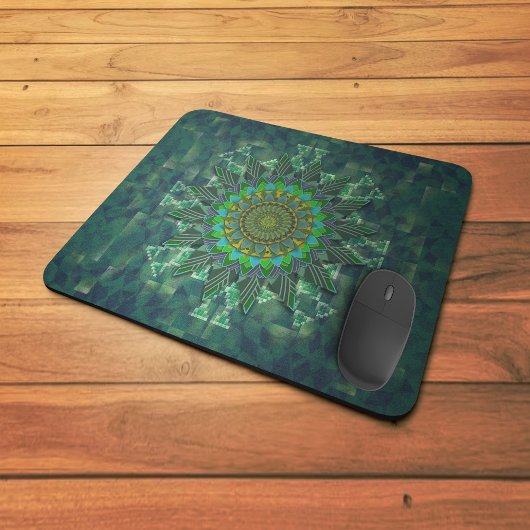 Tapis De Souris Parameterisation du puzzle à carré floral feuillu
