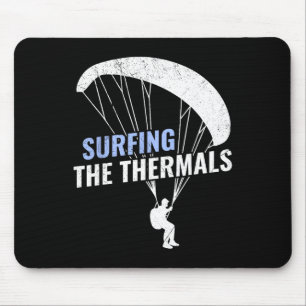 Tapis De Souris Parapentistes surfant sur les courants ascendants