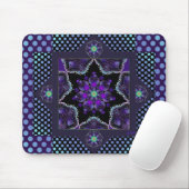 Tapis De Souris Parapluie violet & coeurs .7 (Avec souris)