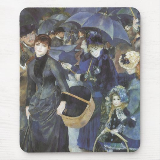 Tapis De Souris Parapluies de Pierre Renoir, Impressionnisme Vinta (Devant)