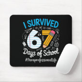 Tapis De Souris Paraprofessional Survived 67 Days Of School Humor  (Avec souris)