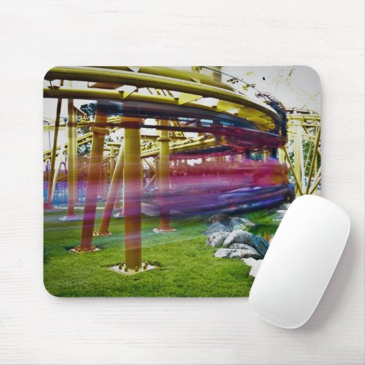 Tapis De Souris parc d'attractions roller dessous de verre (Avec souris)