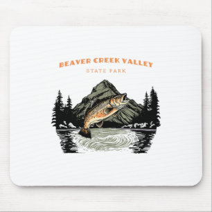 Tapis De Souris Parc d'État de Beaver Creek Valley Rétro Vintage P