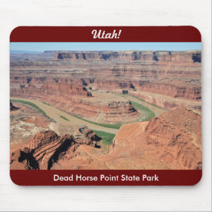 Tapis De Souris Parc d'état de point de cheval mort, Utah