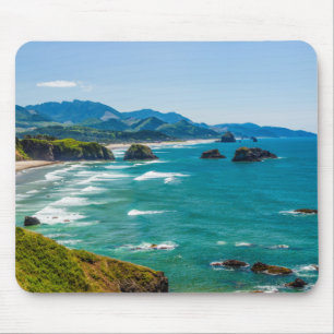 Tapis De Souris Parc d'État Ecola, Oregon. Panorama de Crescent