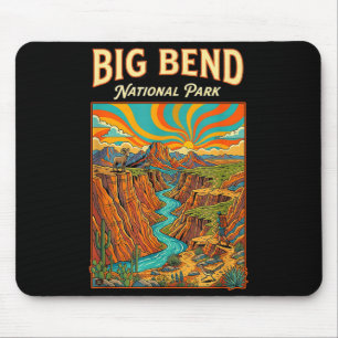 Tapis De Souris Parc national de Big Bend paysage de canyon texas