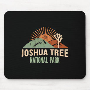 Tapis De Souris Parc national de Joshua Tree Vintage Randonnée Cam