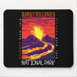 Tapis De Souris Parc national des volcans d'Hawaï Volcan Kilauea V