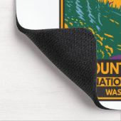 Tapis De Souris Parc national du Mont Rainier Washington Retro (Coin)