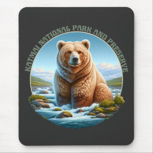 Tapis De Souris Parc national et réserve de Katmai