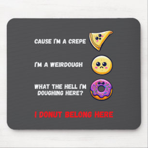 Tapis De Souris Parce que je suis une crêpe, je suis un boulanger