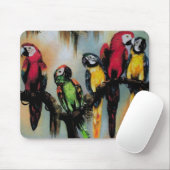 Tapis De Souris Parcours de perroquets ~ Mousepad (Avec souris)