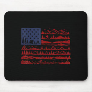 Tapis De Souris Parcs nationaux drapeau américain patriotique 4 ju