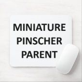 Tapis De Souris parent de pinscher miniature aucune PIC (Avec souris)