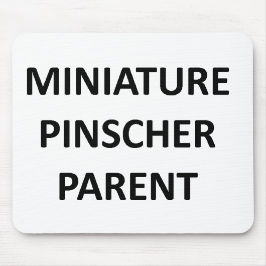 Tapis De Souris parent de pinscher miniature aucune PIC (Devant)