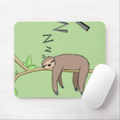 Tapis De Souris Paresse de sommeil (Avec souris)