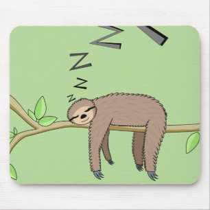 Tapis De Souris Paresse de sommeil