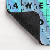 Tapis De Souris Parfait Puzzle de papa bleu (Coin)