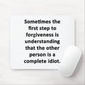 Tapis De Souris Parfois la première étape (Avec souris)