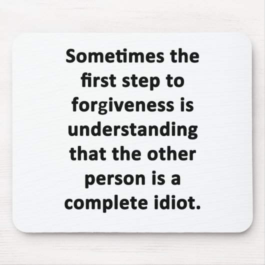 Tapis De Souris Parfois la première étape (Devant)